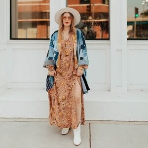 VADA WINTER "Amber Rose" Floral Maxi Dress | SZ XS